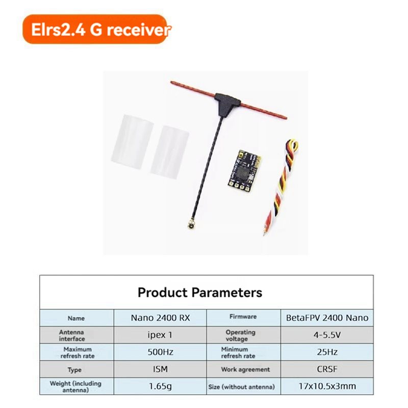 Antenna 2.4Ghz - ABXE-5X ELRS-Empfänger 2,4 GHz NANO Expresslrs-Empfänger