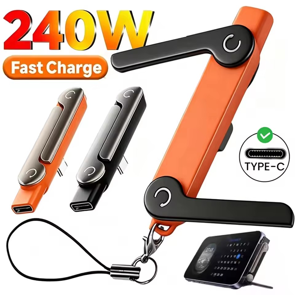 Usb C Cable - 1/2/3 Stück Typ-C-Handy-Ladehalterungsadapter, 240 W, schnelles
