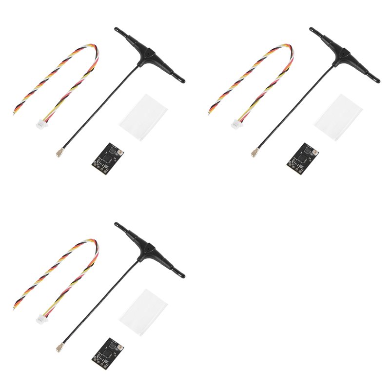 Antenna 2.4Ghz - 3X ELRS 2,4-GHz-NANO-Empfänger mit T-Typ-Antenne, FPV-Firmware