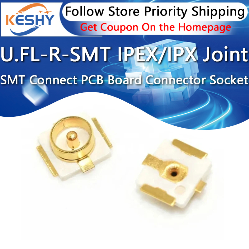 Ipex Connector - 10 Stück U.FL-R-SMT U.FL IPEX/IPX SMT-Verbinder