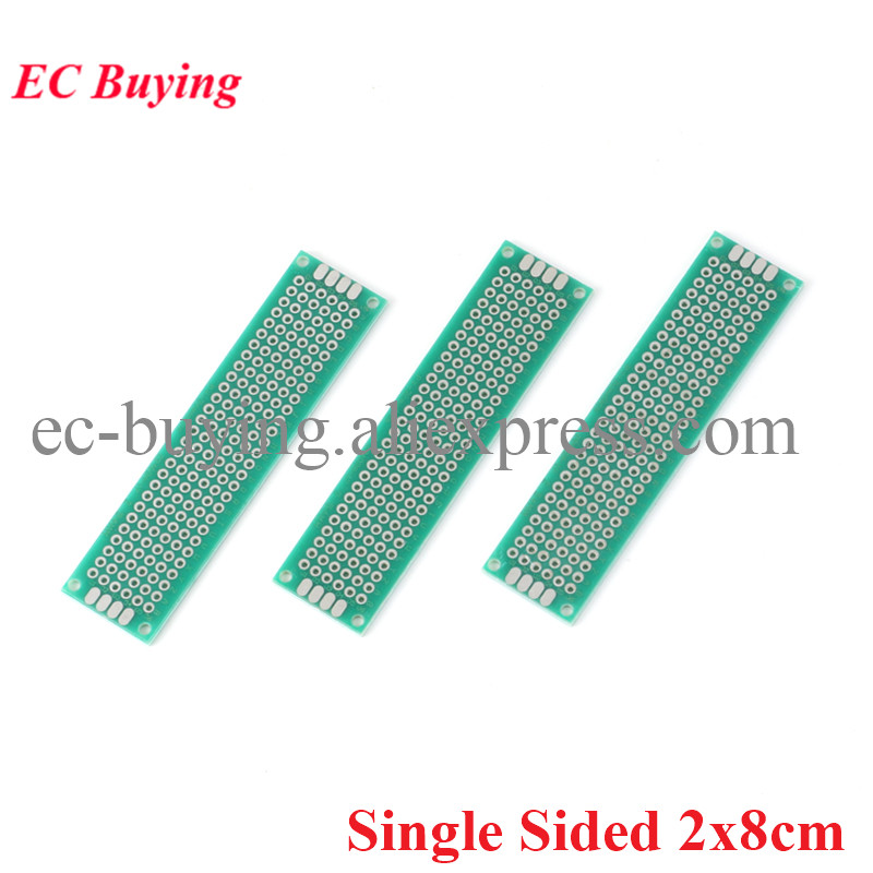 10 teile/los 2x8 cm Einseitige – Pcb Prototyping Board Bewertung und Preis