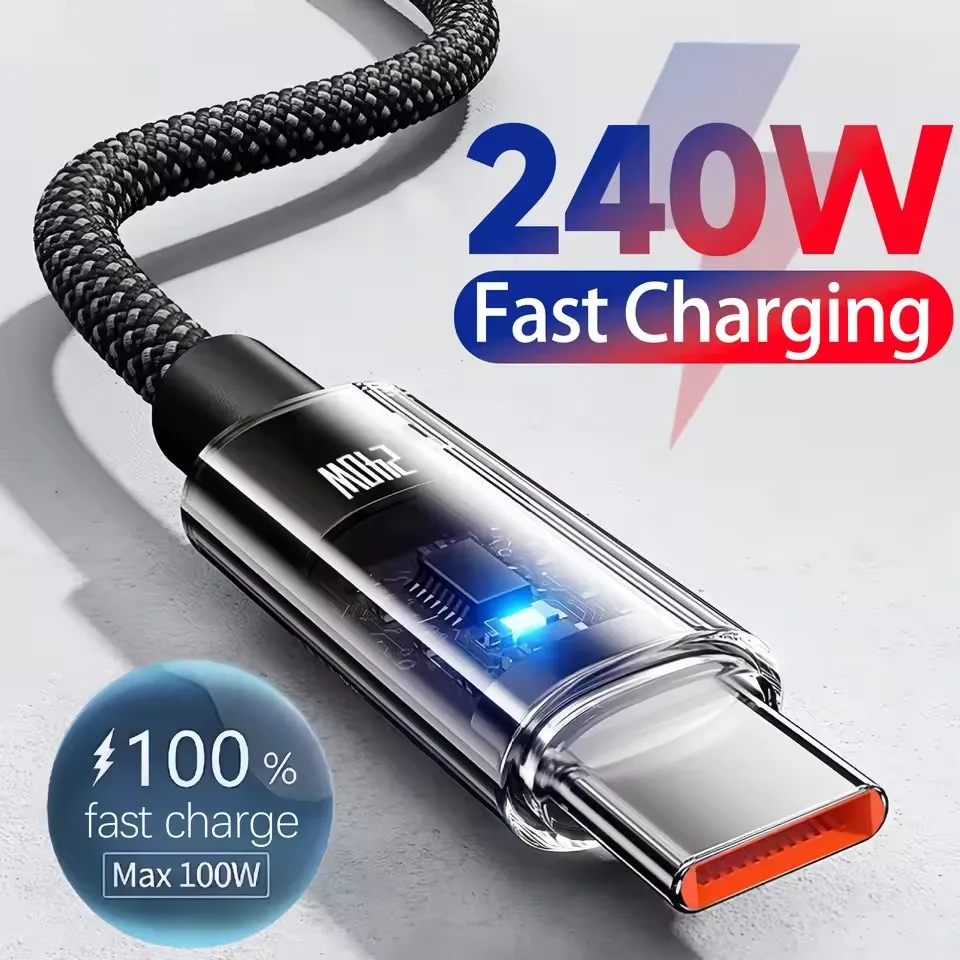 240W Nylon USB Typ C Superschn – Usb C Cable Bewertung und Preis