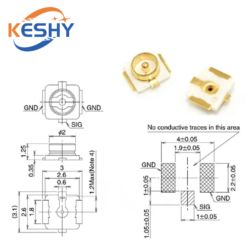 10 Stück U.FL-R-SMT U.FL IPEX/ – Ipex Connector Bewertung und Preis